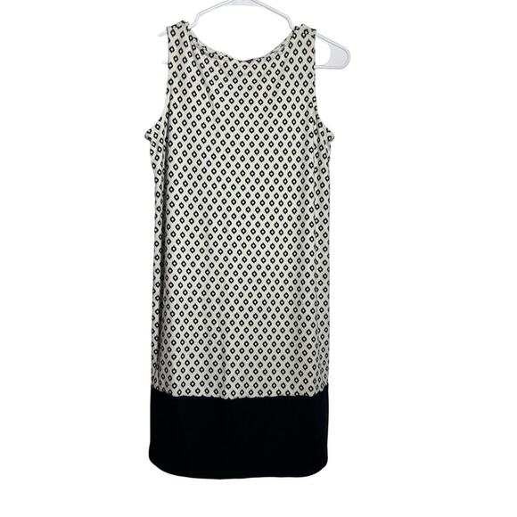 J. Jill Wearever Collection S/P Sleeveless Black White Knee Length Dress Comfort - Picture 1 of 7